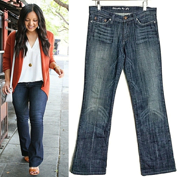 Bootcut Jeans denim 9 Embroidery Distresse… - Picture 1 of 7